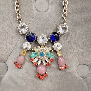 J. Crew Adjustable Necklace Faceted Rhinestones
